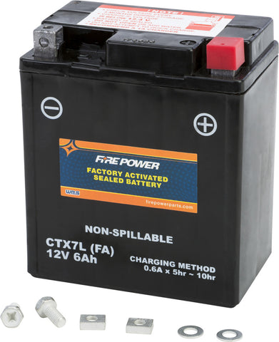FIRE POWER BATTERY CTX7L SEALED FACTORY ACTIVATED
