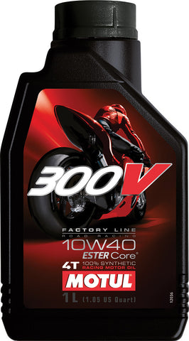 MOTUL 300V 4T COMPETITION SYNTHETIC OIL 10W40 LITER