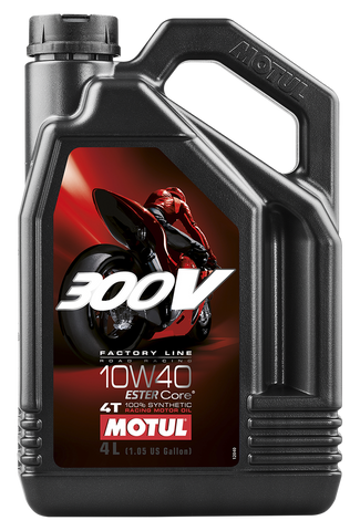 MOTUL 300V 4T COMPETITION SYNTHETIC OIL 10W40 4-LITER